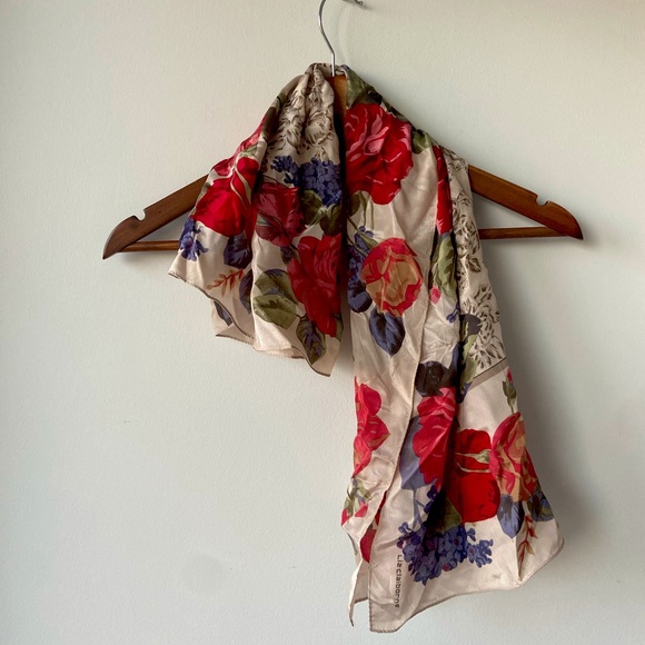 (3/$40) Vintage Liz Claiborne Silk Scarf - Picture 1 of 8